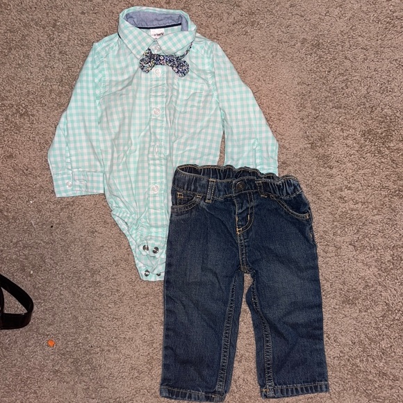 Carter's Matching Sets Baby Boy Bow Tie Outfit 9 Months Poshmark